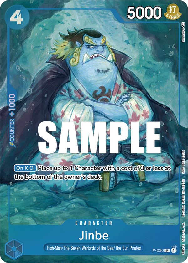 P 030 Jinbe Card   One Piece Player