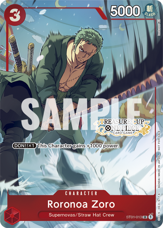 ST01-013 Roronoa Zoro Alt Treasure Cup Card - One Piece Player