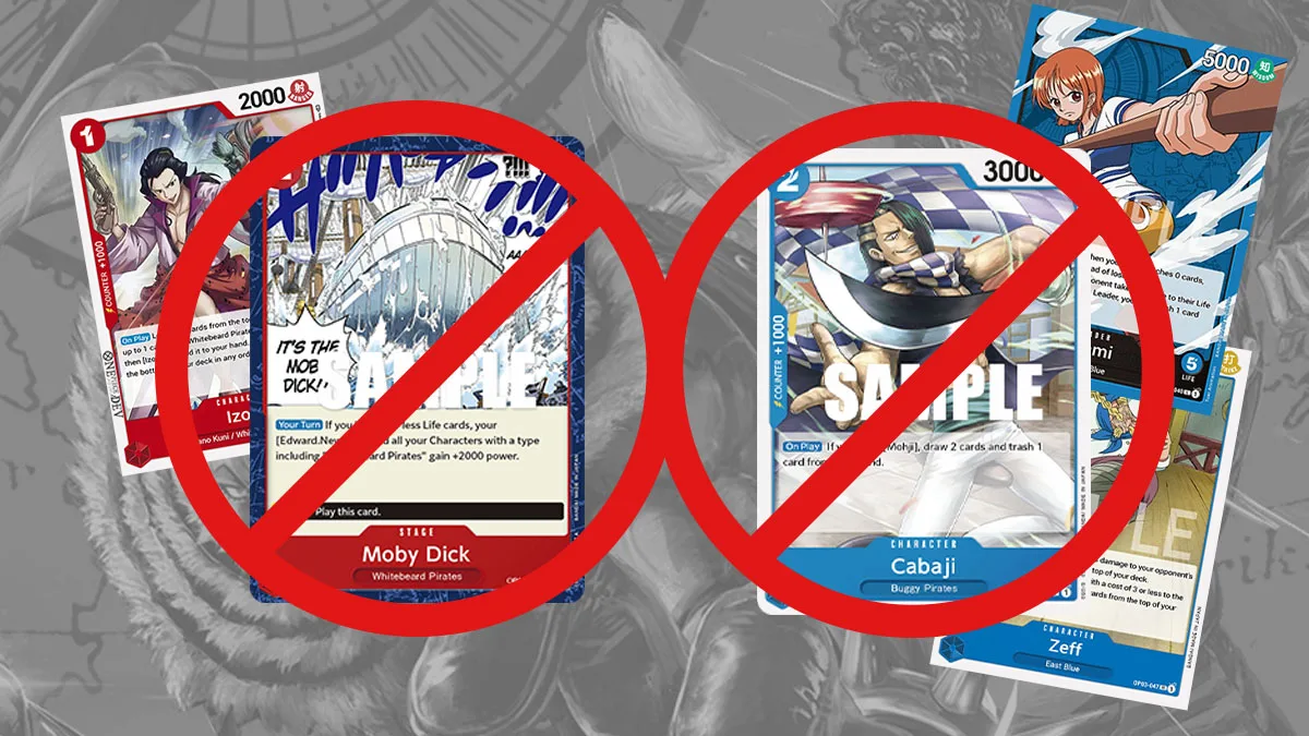 OP02-024 Moby Dick + OP02-052 Cabaji Banned For OP-03 Global Release - One Piece Player OP02-024 Moby Dick + OP02-052 Cabaji Banned For OP-03 Global Release - One Piece Player